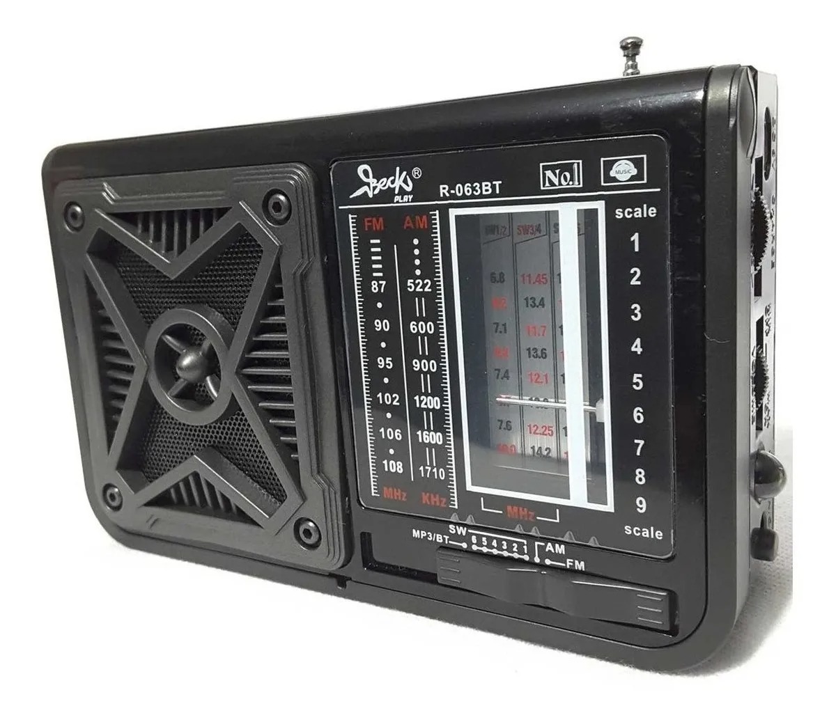 Radio Multibandas Am Fm Usb Bluetooth Re